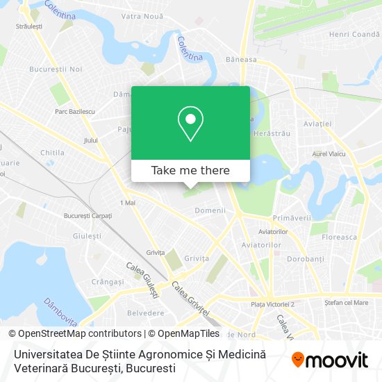 Universitatea De Știinte Agronomice Și Medicină Veterinară București map
