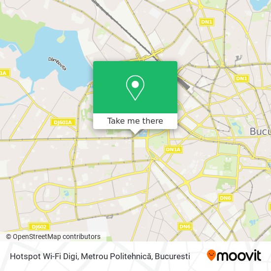Hotspot Wi-Fi Digi, Metrou Politehnică map