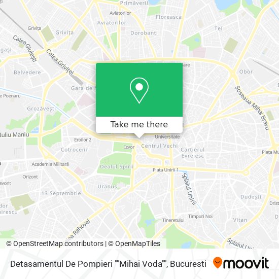 Detasamentul De Pompieri ""Mihai Voda"" map