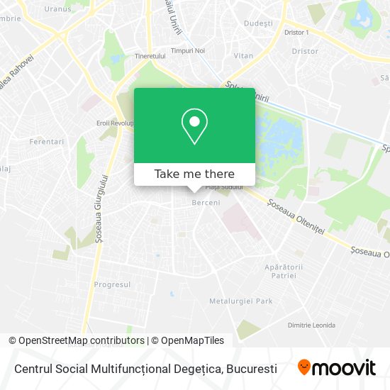 Centrul Social Multifuncțional Degețica map