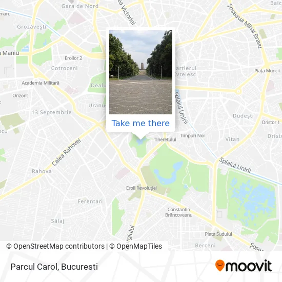 Parcul Carol map