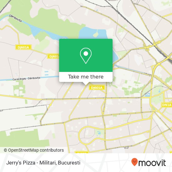 Jerry's Pizza - Militari map