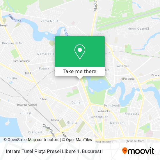 Intrare Tunel Piața Presei Libere 1 map