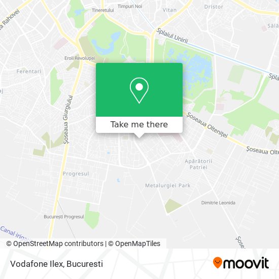 Vodafone Ilex map