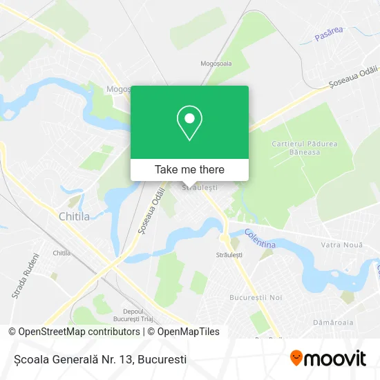 Școala Generală Nr. 13 map