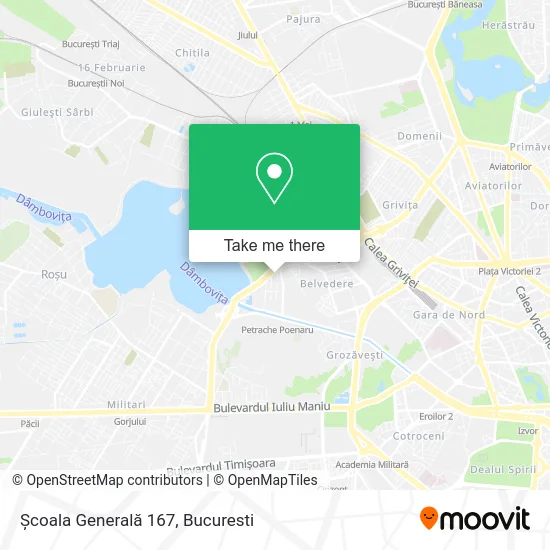Școala Generală 167 map