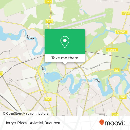 Jerry's Pizza - Aviației map