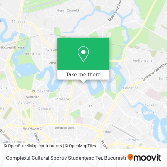 Complexul Cultural Sportiv Studențesc Tei map