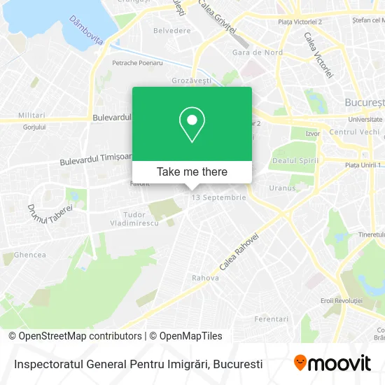 Inspectoratul General Pentru Imigrări map