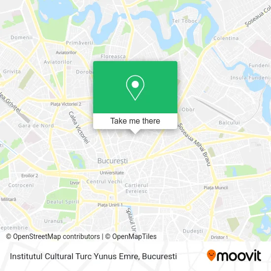 Institutul Cultural Turc Yunus Emre map