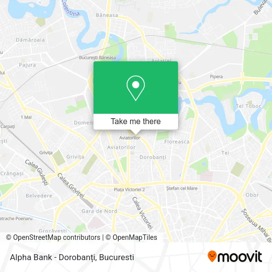 Alpha Bank - Dorobanți map