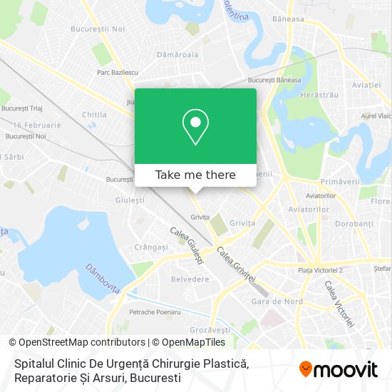 Spitalul Clinic De Urgență Chirurgie Plastică, Reparatorie Și Arsuri map