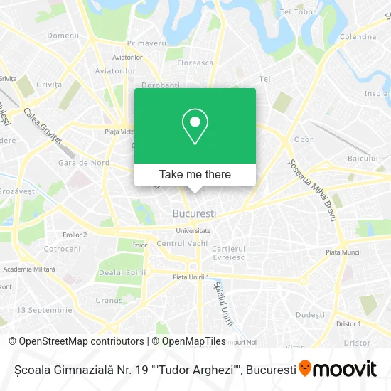 Școala Gimnazială Nr. 19 ""Tudor Arghezi"" map