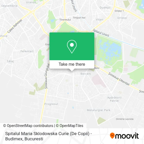 Spitalul Maria Sklodowska Curie (De Copii) - Budimex map