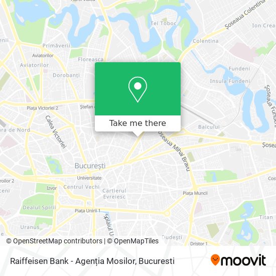 Raiffeisen Bank - Agenția Mosilor map