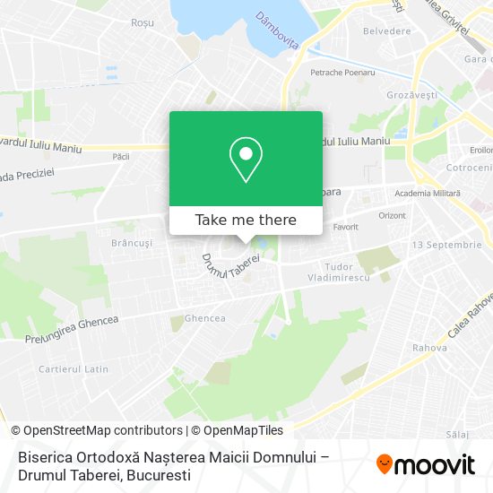 Biserica Ortodoxă Nașterea Maicii Domnului – Drumul Taberei map
