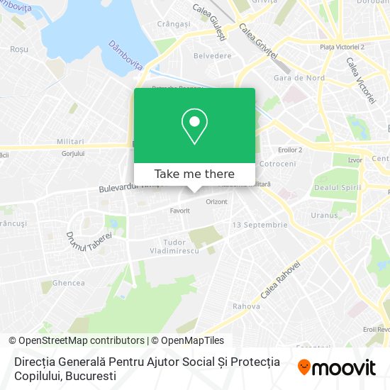 Direcția Generală Pentru Ajutor Social Și Protecția Copilului map