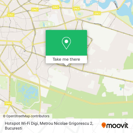 Hotspot Wi-Fi Digi, Metrou Nicolae Grigorescu 2 map