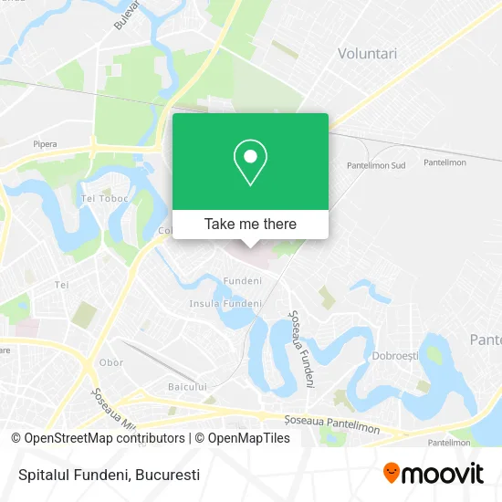 Spitalul Fundeni map