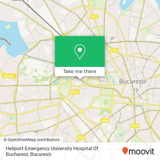 Heliport Emergency University Hospital Of Bucharest map