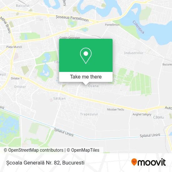 Școala Generală Nr. 82 map