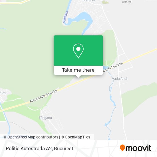 Poliție Autostradă A2 map