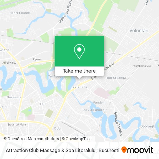 Attraction Club Massage & Spa Litoralului map