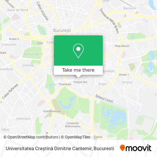 Universitatea Creștină Dimitrie Cantemir map