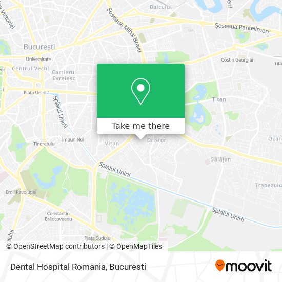 Dental Hospital Romania map