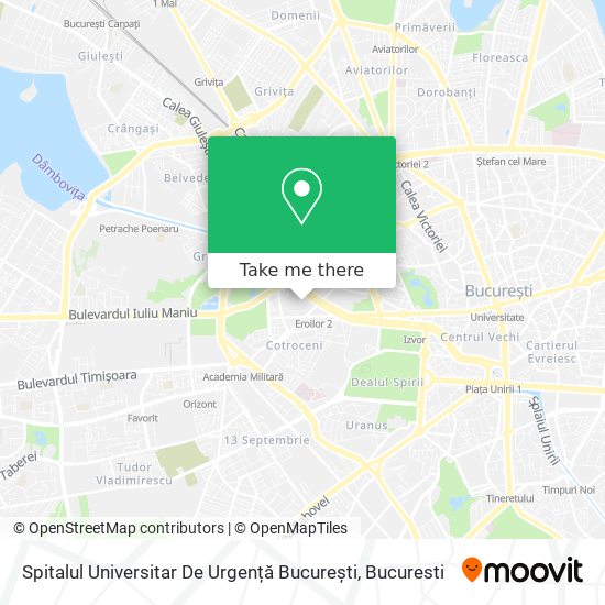Spitalul Universitar De Urgență București map