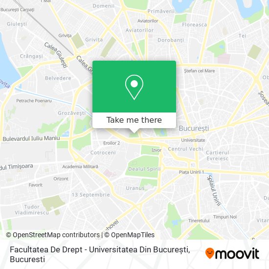 Facultatea De Drept - Universitatea Din București map