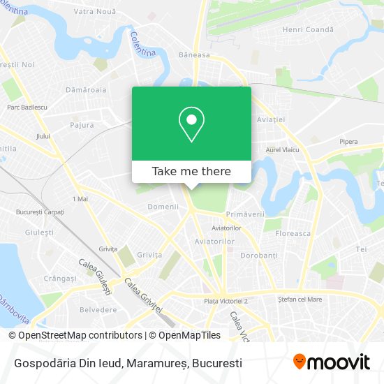 Gospodăria Din Ieud, Maramureș map