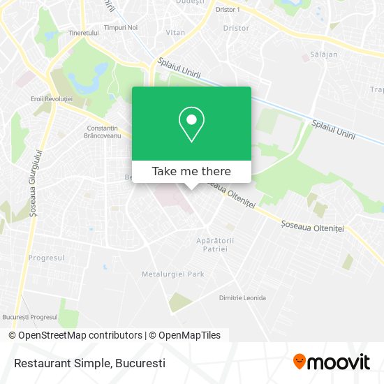 Restaurant Simple map