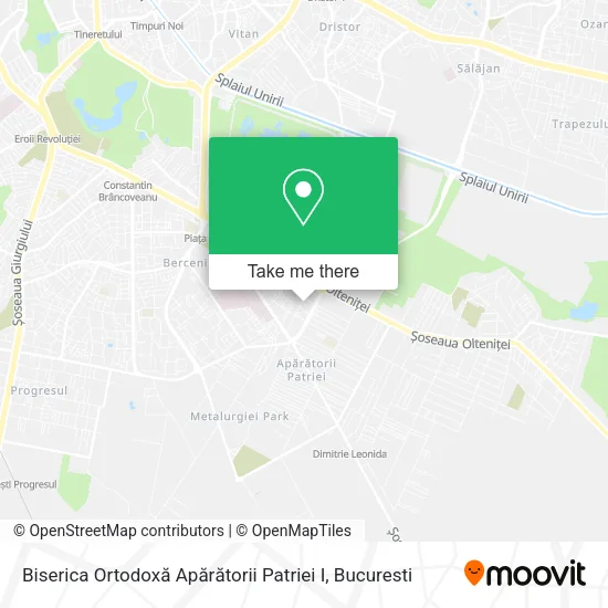 Biserica Ortodoxă Apărătorii Patriei I map
