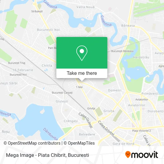 Mega Image - Piata Chibrit map