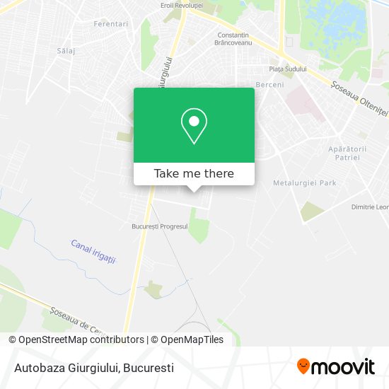 Autobaza Giurgiului map