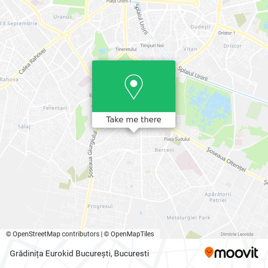 Grădinița Eurokid București map