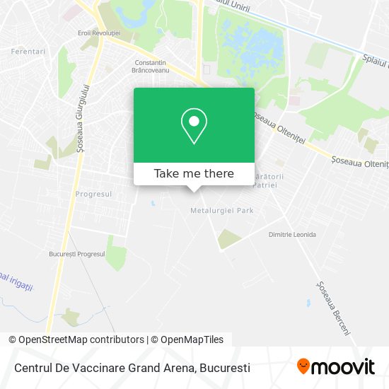 Centrul De Vaccinare Grand Arena map