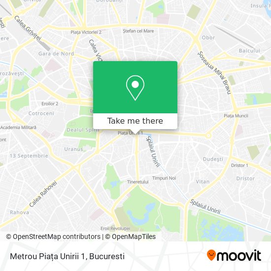 Metrou Piața Unirii 1 map