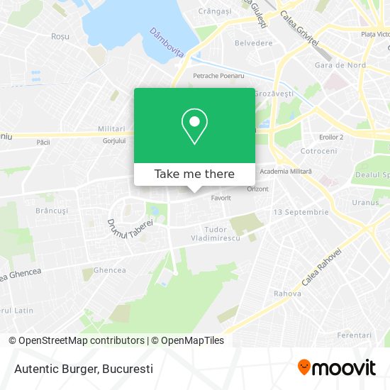 Autentic Burger map