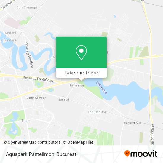 Aquapark Pantelimon map