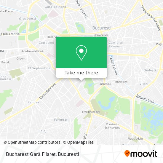 Bucharest Gară Filaret map