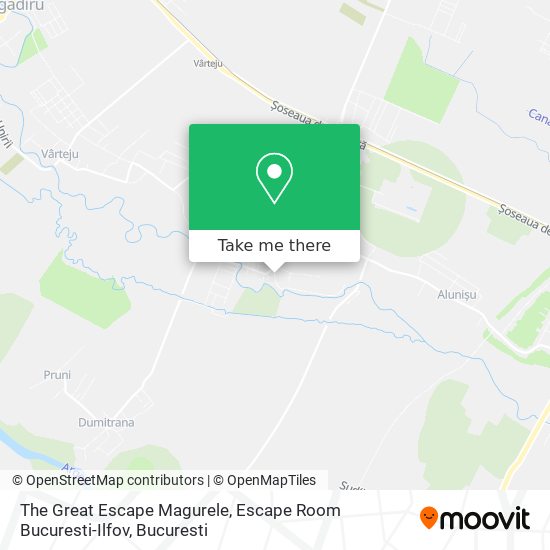 The Great Escape Magurele, Escape Room Bucuresti-Ilfov map
