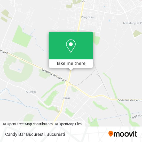 Candy Bar Bucuresti map