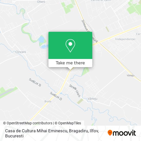 Casa de Cultura Mihai Eminescu, Bragadiru, Ilfov map