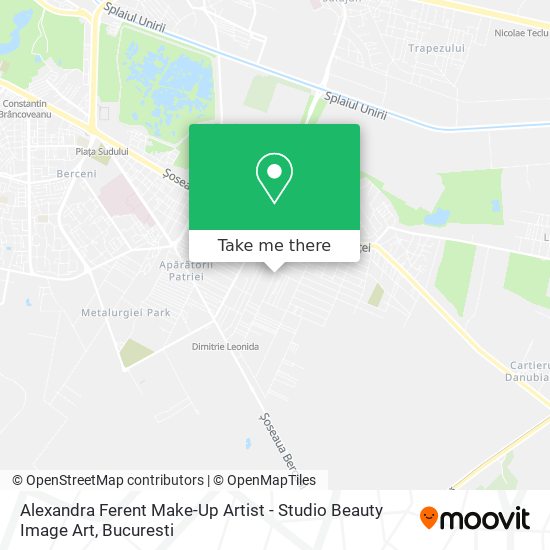 Alexandra Ferent Make-Up Artist - Studio Beauty Image Art map