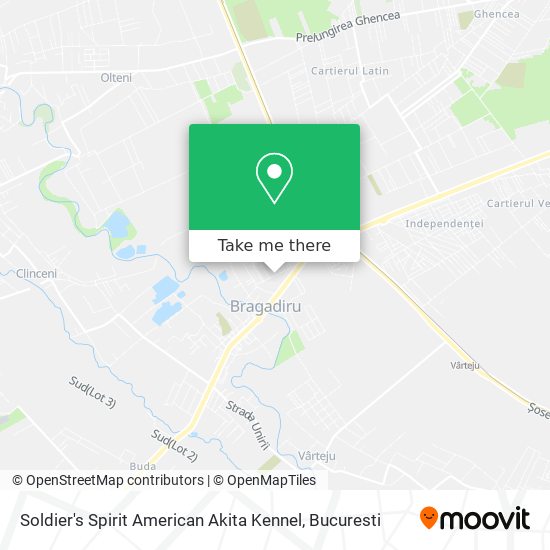Soldier's Spirit American Akita Kennel map