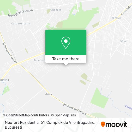 Neofort Rezidential 61 Complex de Vile Bragadiru map