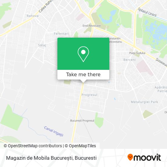 Magazin de Mobila București map