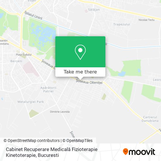 Cabinet Recuperare Medicală Fizioterapie Kinetoterapie map